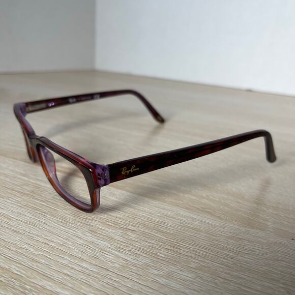Ray-Ban RB5187 2442 Tortoise Shell Red Purple Eyeglasses 50-16-140 FRAMES ONLY - Picture 3 of 8